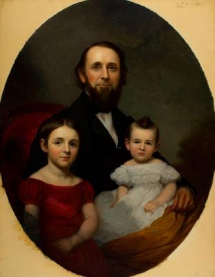 Charles Goodyear and Two Children