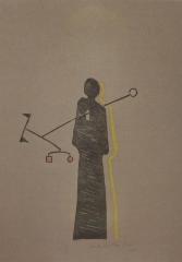 On the Trail of Calder: Preliminary Drawing for "Off Beat"