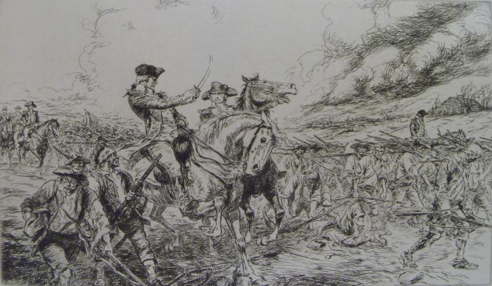 Washington and Lee at Monmouth, from the portfolio, The Bicentennial Pageant of George Washington