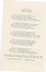 Centennial Hymn and Jubilee Song 
Preston City Baptist Church