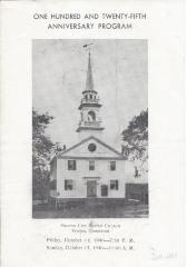 Preston City Baptist Church 125th Anniversary Program