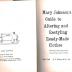 "Mary Johnson's Guide to Altering and Restyling Ready-Made Clothes"
