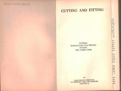 "Cutting and Fitting"