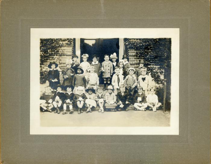 Group Portrait of Kindergarten Children at Driggs School, Waterbury