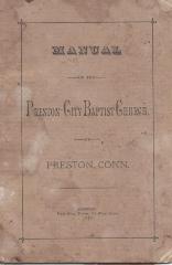 Manual of the Preston City Baptist Church 1885