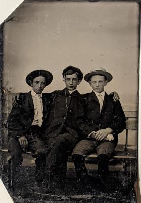 Portrait of Three Unknown Young Men