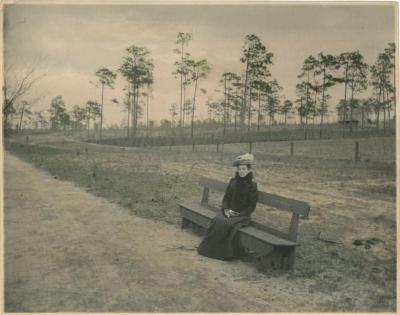 Portrait of a Woman on a Bench
