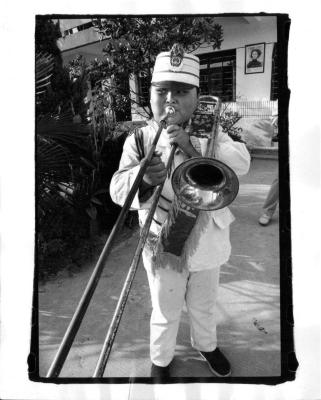  Boy with Trombone, Yangzhou, China