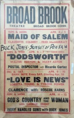 Broad Brook Theater April 4 to April 12 1937