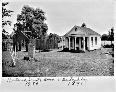 Historical Society Barn and Barber Shop