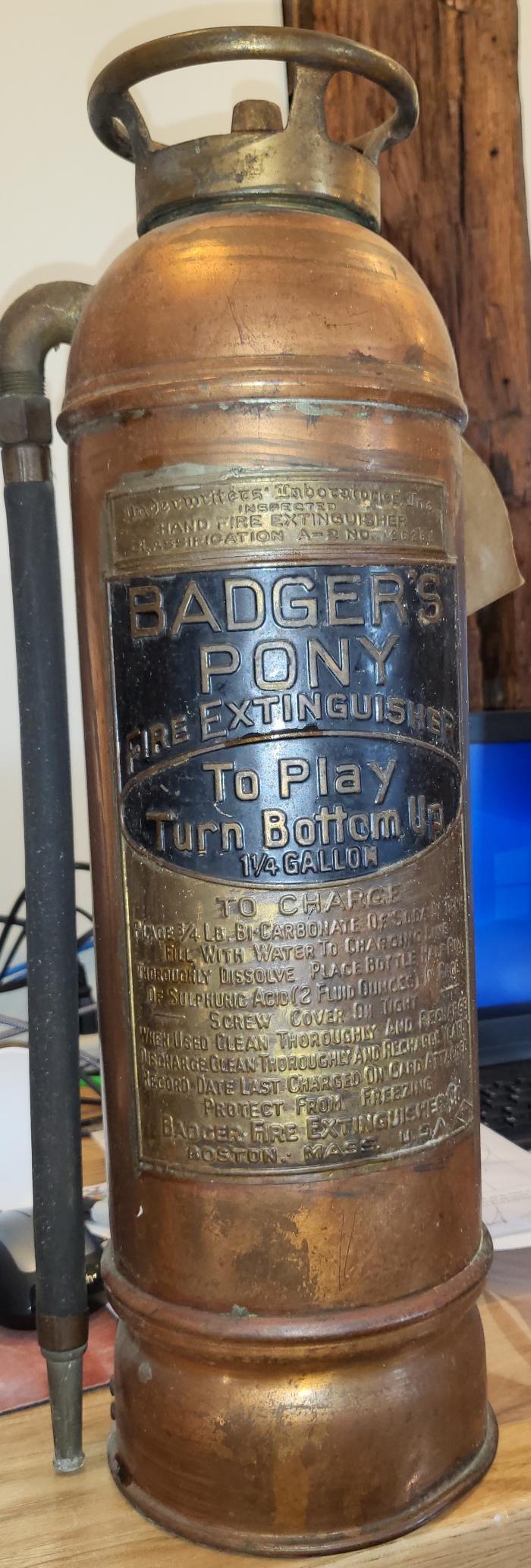 Connecticut Collections Physical Object Badger Pony Fire