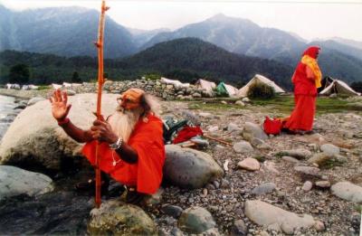 Hindu Priests in Kashmir, India July 2000