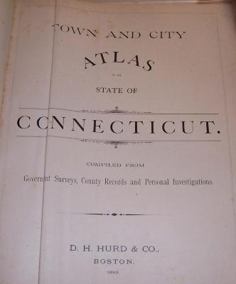 Town and City Atlas of the State of Connecticut