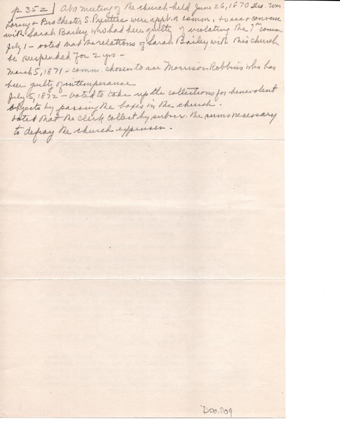 A Book of Record for the First Church in Preston Transcripts pg. 9