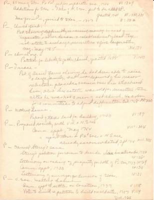 M. Hall's Notes from col. VI of Preston City Congregational Church Records