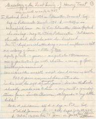 Genealogy of the Treat Family - J. Harvey Treat
Marion Hall Notes