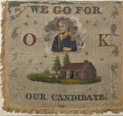 William Henry Harrison Presidential Campaign Banner