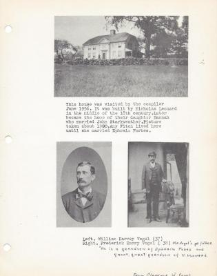 N. Leonard Home, William Harvey Vogel, Frederick Emory Vogel