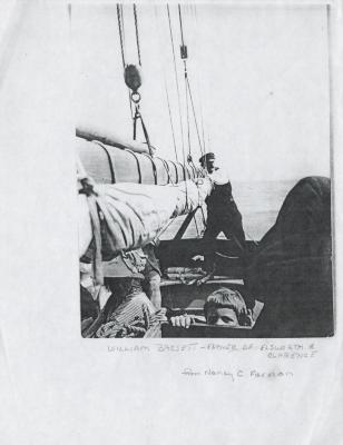 A Photocopy of a Picture of William Basset on a Ship