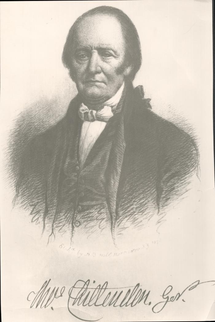 Photograph - Etching of Thomas Chittenden
