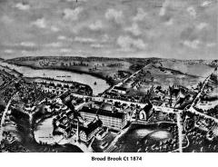 Rendering of Broad Brook in 1874.