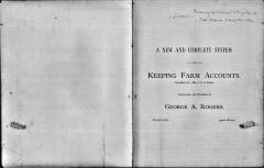 Farm Account Book (1892 & 1893) of Lemuel Stoughton, Jr.