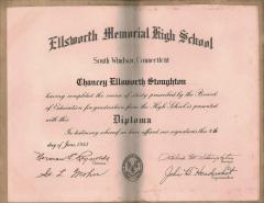 Chancey Stoughton H. S. Diploma