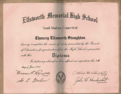 Chancey Stoughton H. S. Diploma