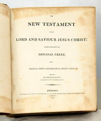 Book - Erastus Scranton's New Testament