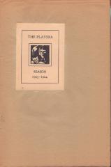 Booklet, Theater - "The Players Season 1923 - 1924"
