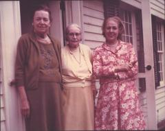 Photograph - Color Photograph of Constance Wilcox Pignatelli, Alice Keating Cheney, and Ethel Barrymore Colt Miglietta, 1970.