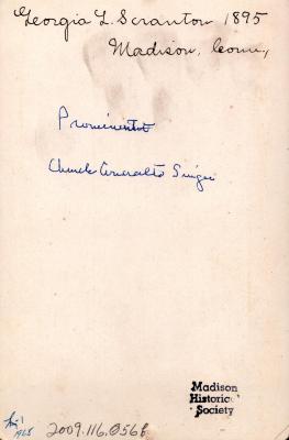 Photograph, Cabinet Card - Georgia Scranton | H.B. Hunter