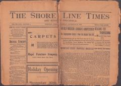Newspaper - The Shore Line Times and County Chronicle, November 28, 1907, Madison's First Congregational Church 200 Year Anniversary