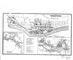 Coll. 001 Fold. 024 Doc. 001 PRESTON, GREENVILLE and BEAN HIILL  NORWICH, Connecticut, 1868 Map