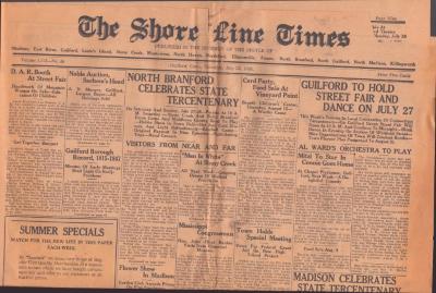 Newspaper - The Shore Line Times, July 25, 1935