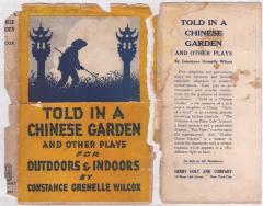 Book, Document, Theater - Cover of "Told in a Chinese Garden and Other Plays for Outdoors and Indoors" by Constance Grenelle Wilcox