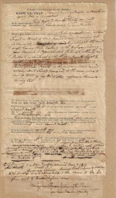 Deed showing land purchase from Samuel Roath to John Brewster