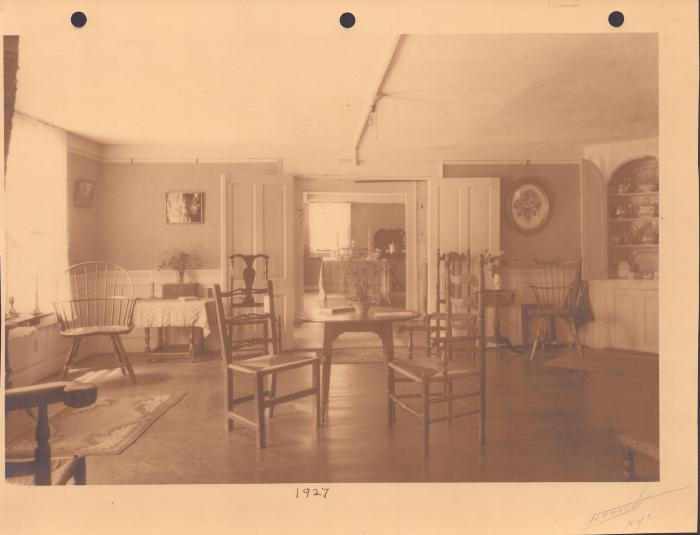 Photographs - Interior View of the Allis-Bushnell House Green Room in 1927 from the Allis-Bushnell House Exterior and Interior Views Photo Album