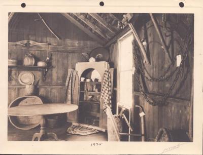 Photographs - Interior View of Allis-Bushnell House Shed/Annex in 1935 from the Allis-Bushnell House Exterior and Interior Views Photo Album