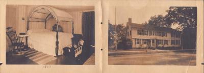 Photographs - Folding Pamphlet with Allis-Bushnell House Images in 1927 from the Allis-Bushnell House Exterior and Interior Views Photo Album