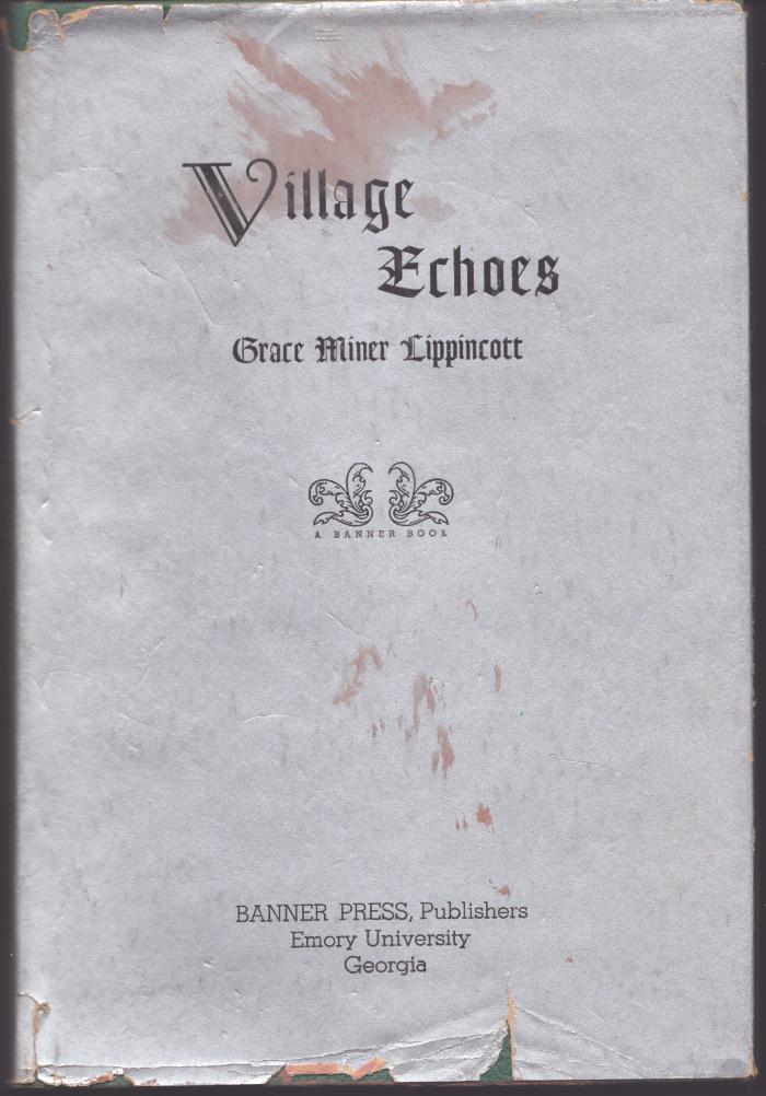 Book - Village Echoes by Grace Miner Lippincott 