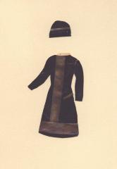 Toys, Dolls - Paper Doll Coat and Hat
