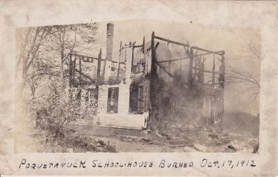 Poquetanuck Schoolhouse (burned 17 Oct 1912)