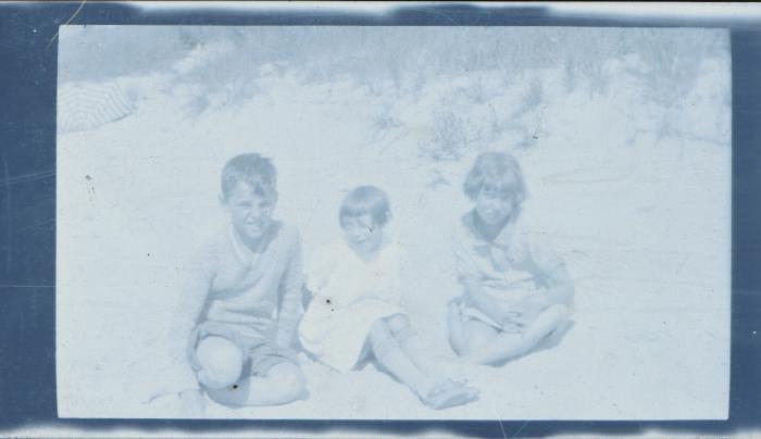three unidentified children