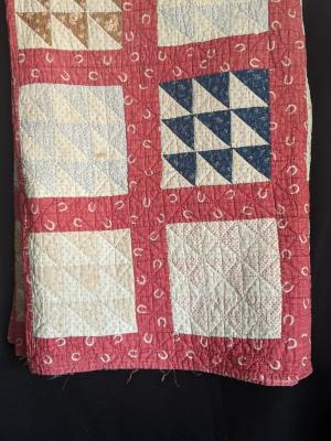 Textiles, Quilts - Red Scranton Quilt 