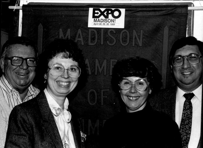 Photograph, Group Photo - Madison Chamber of Commerce at Madison Expo 