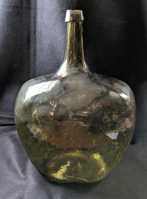 Household, Glass - Large Glass Green Bottle 