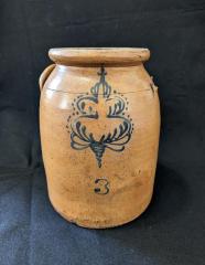 Household, Ceramic - Three Gallon Stoneware Jar