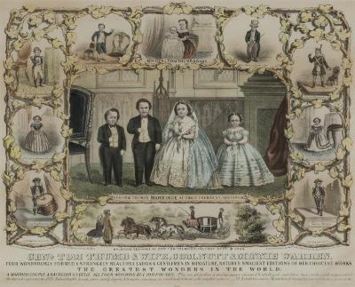 Print: "The Fairy Wedding" of General Tom Thumb (Charles S. Stratton) by Currier and Ives