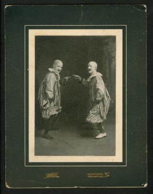 Photograph: Portrait of  Fritz Smith and Edwin "Eddie" Fritz Smith, father and son clowns